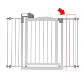 One Touch Gate Ii Extension In White