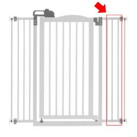 Tall One Touch Gate Ii Extension In White